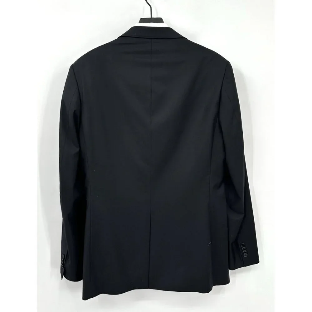 INDOCHINO jacket blazer sport coat black 42L classic wool business two button